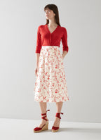 LK Benett - Falda Midi Callie - Crema