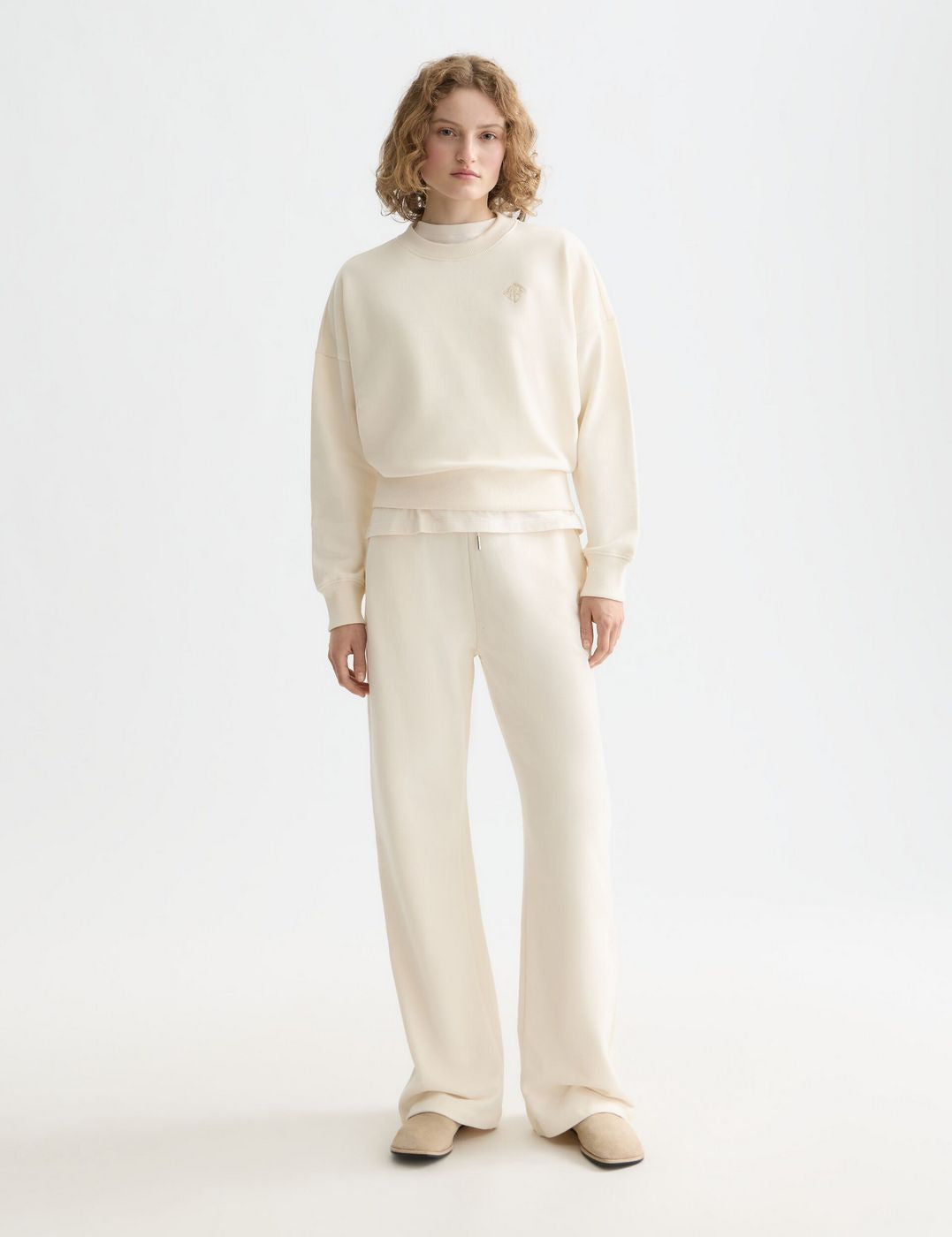 Jogging Core Artwork Wide Leg - Off White