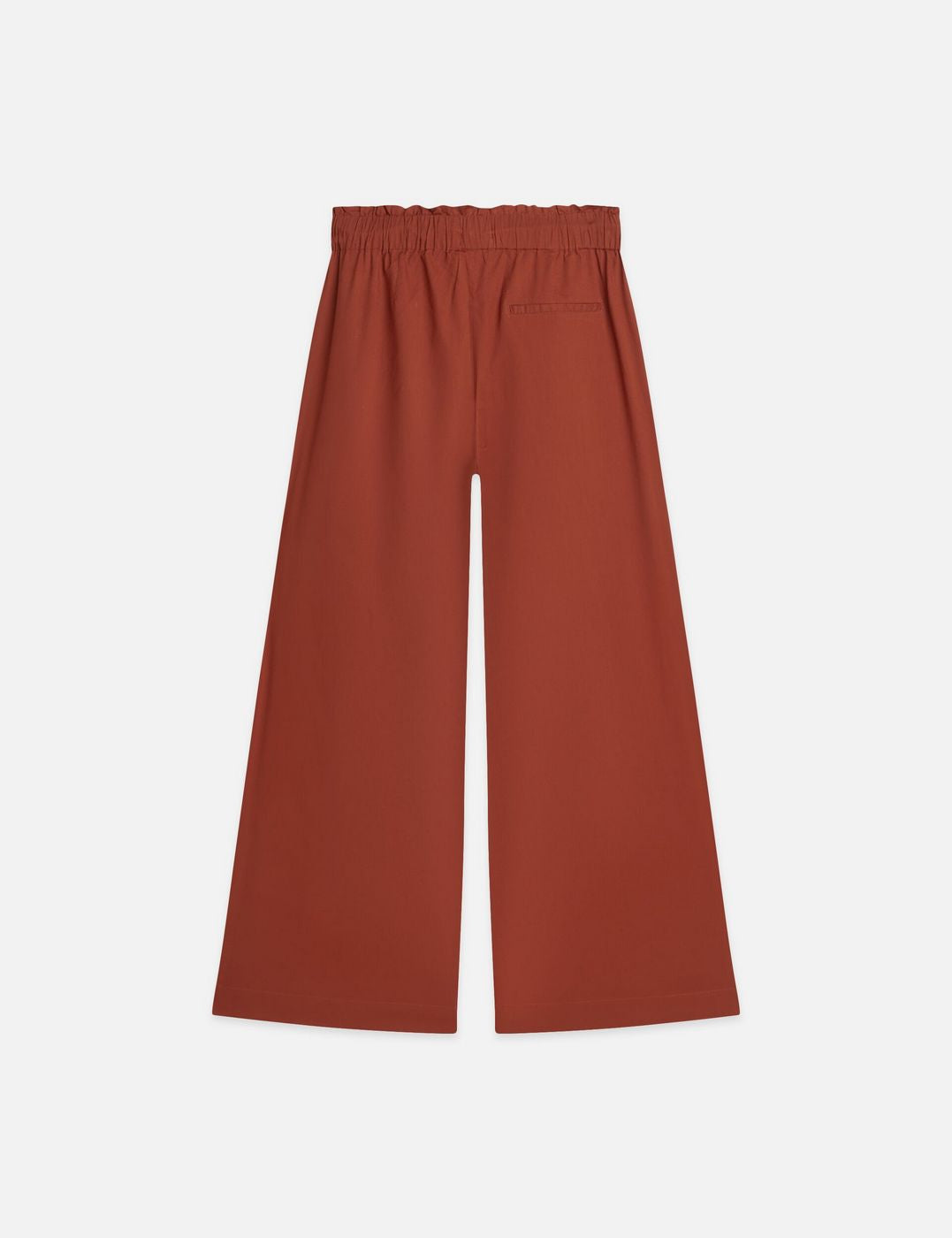 Pantalon Cotton Voile Pull On Beach - Burnt Henna