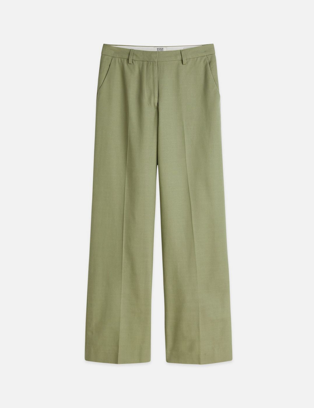 Pantalon Edie - High Rise Wide Leg - Oil Green
