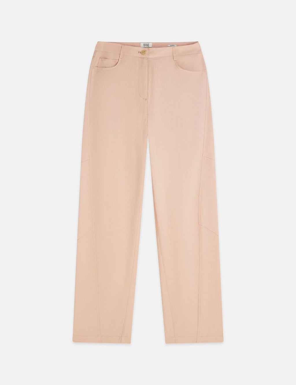 Pantalon Lotus - Twill High Rise Barrel Leg - Rose Dust
