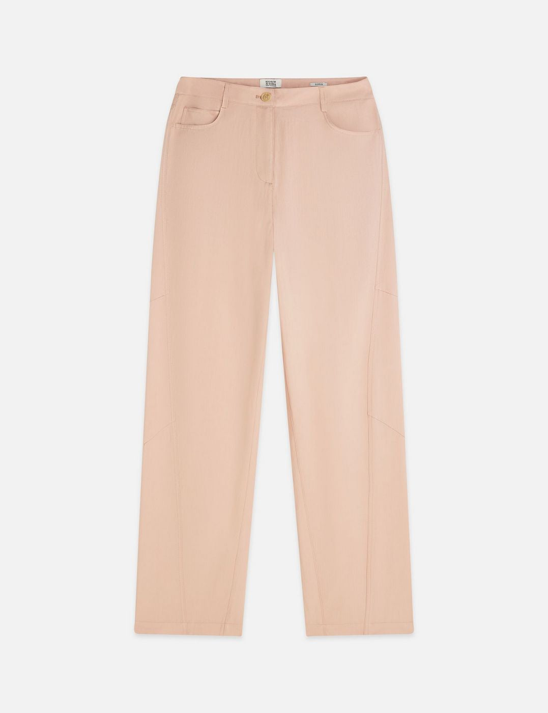 Pantalon Lotus - Twill High Rise Barrel Leg - Rose Dust