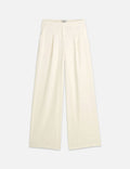 Pantalon Eleni - Jaquard High Rise Wide Leg Pyjama - Eggnog