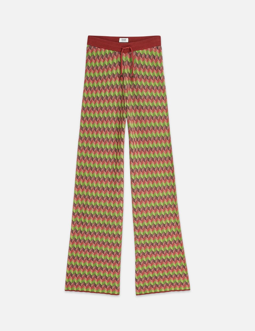 Pantalon Chevron Knitted - Burnt Henna