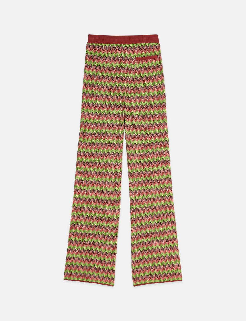 Pantalon Chevron Knitted - Burnt Henna