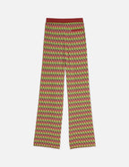 Pantalon Chevron Knitted - Burnt Henna
