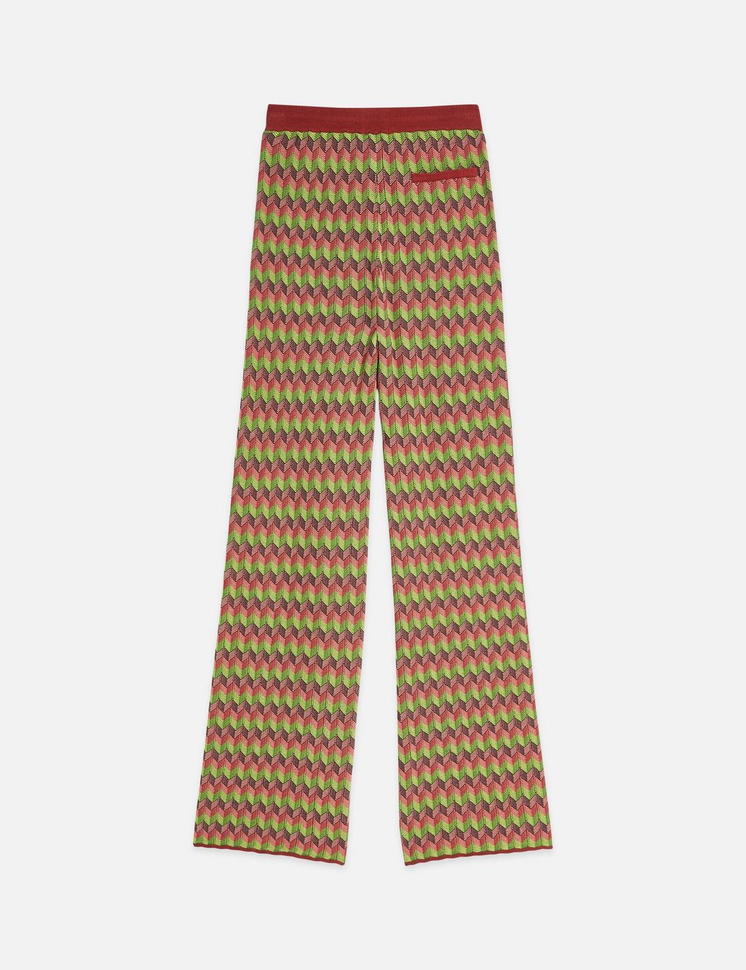 Pantalon Chevron Knitted - Burnt Henna