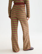Pantalon Chevron Knitted - Burnt Henna
