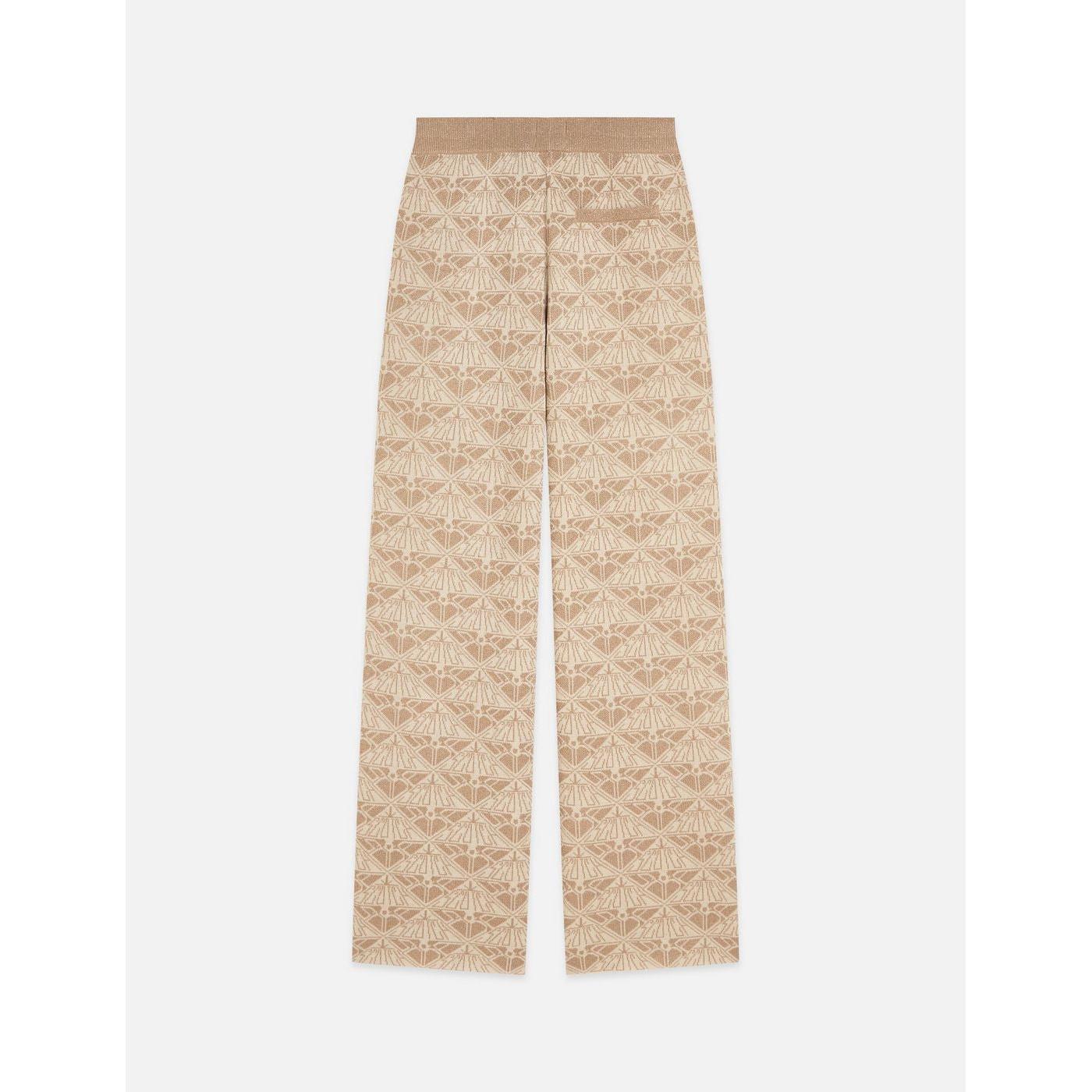 Pantalon Monogram Jacquard Knitted - Travertine