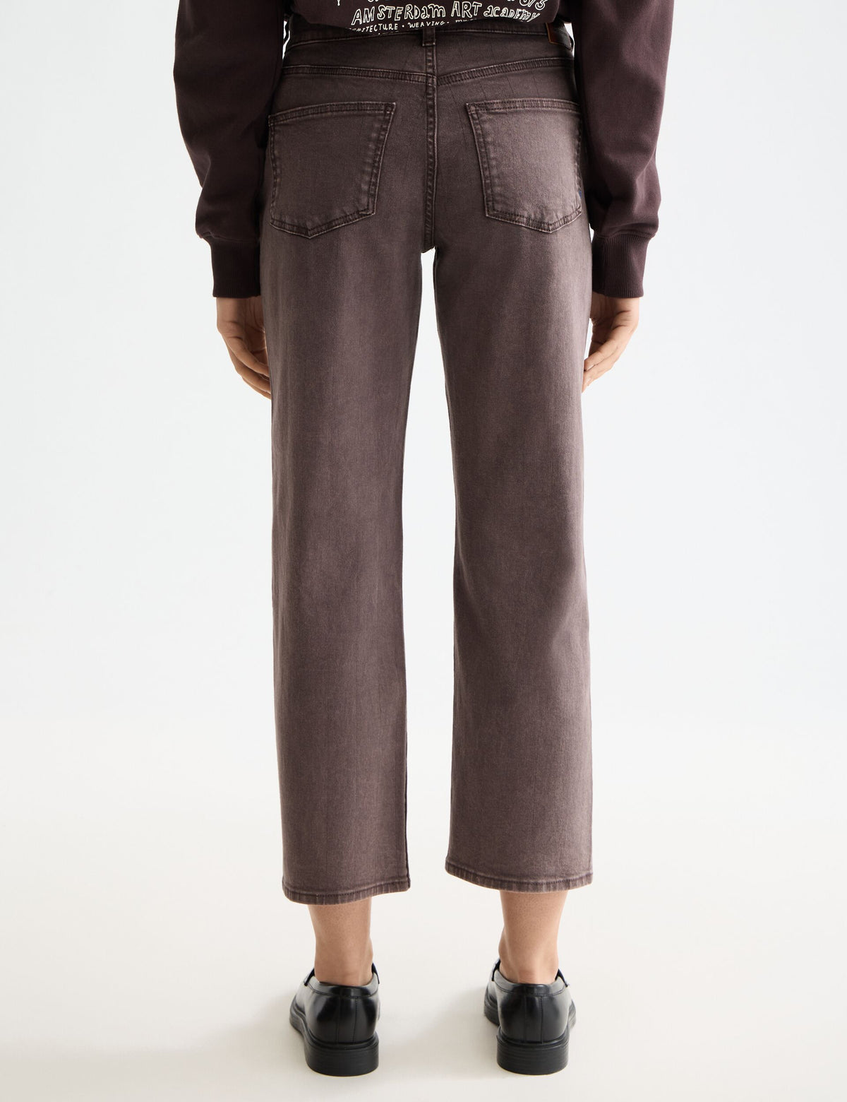 Jeansy Sky proste — Garment Dye Colours - Chocolate Plum