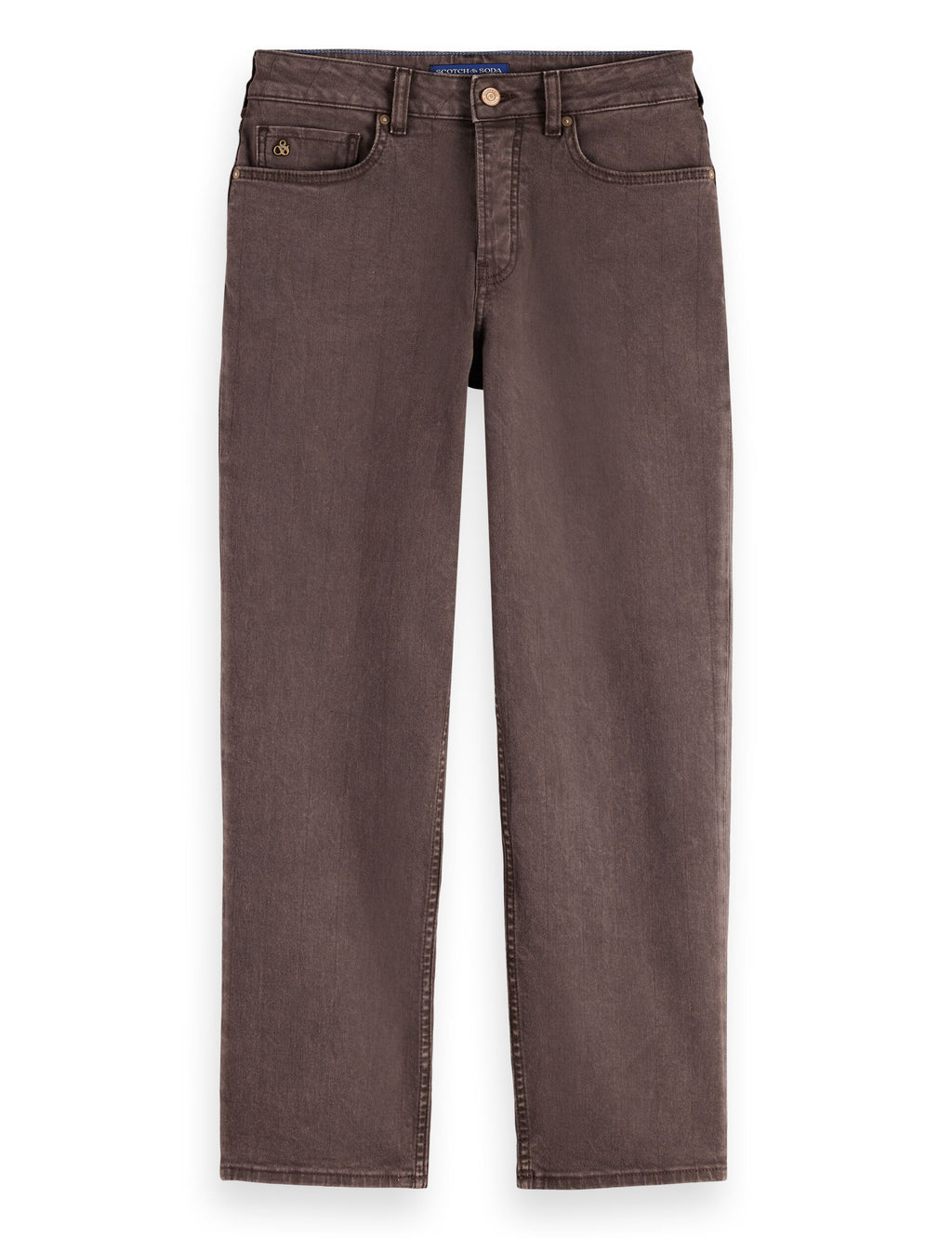 Jeansy Sky proste — Garment Dye Colours - Chocolate Plum