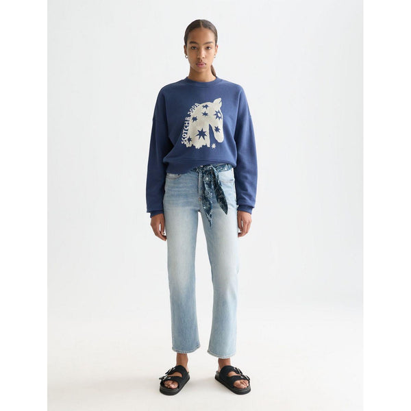 Jean The Sky Straight With Tie Detail - Dark Spotlight