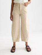 Jean The Loop High Rise Barrel Leg - Travertine