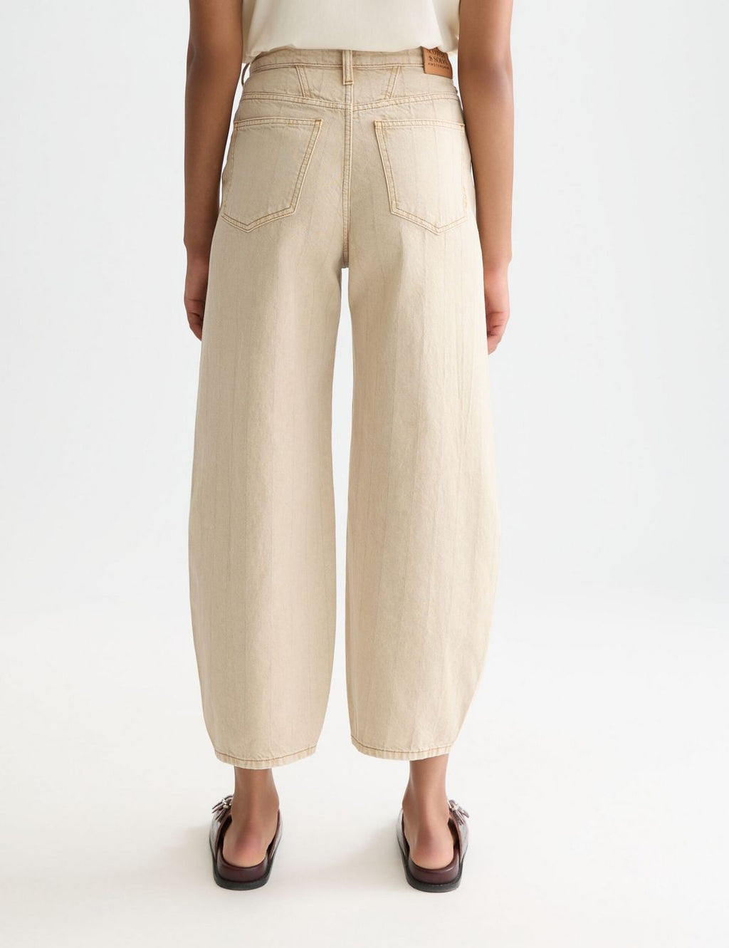 Jean The Loop High Rise Barrel Leg - Travertine