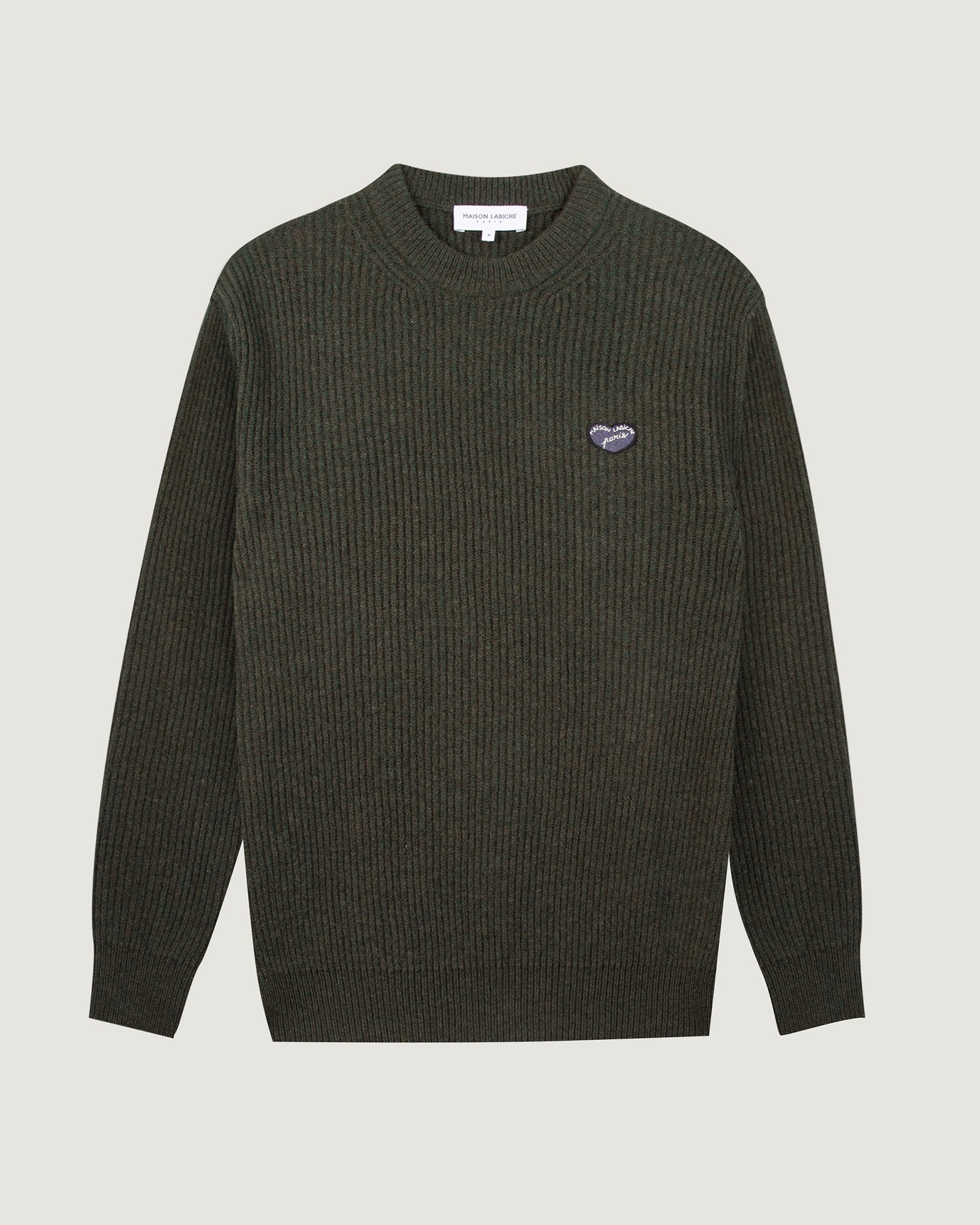 "Patch Heart" Mulot Wool Sweater