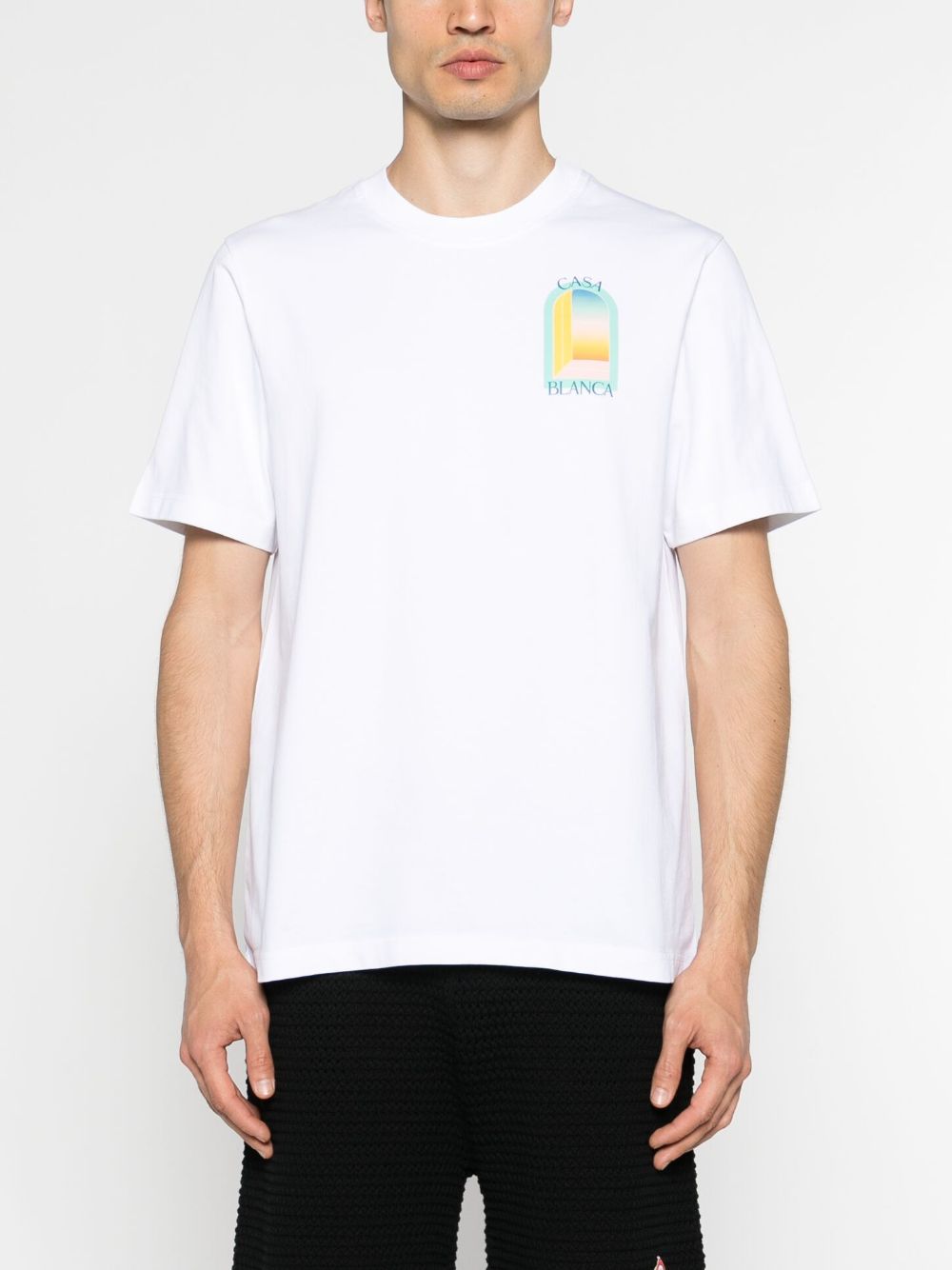T-Shirt Larc Colore - Blanc
