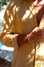 Pulsera Piran - Beige Rayas Blanco