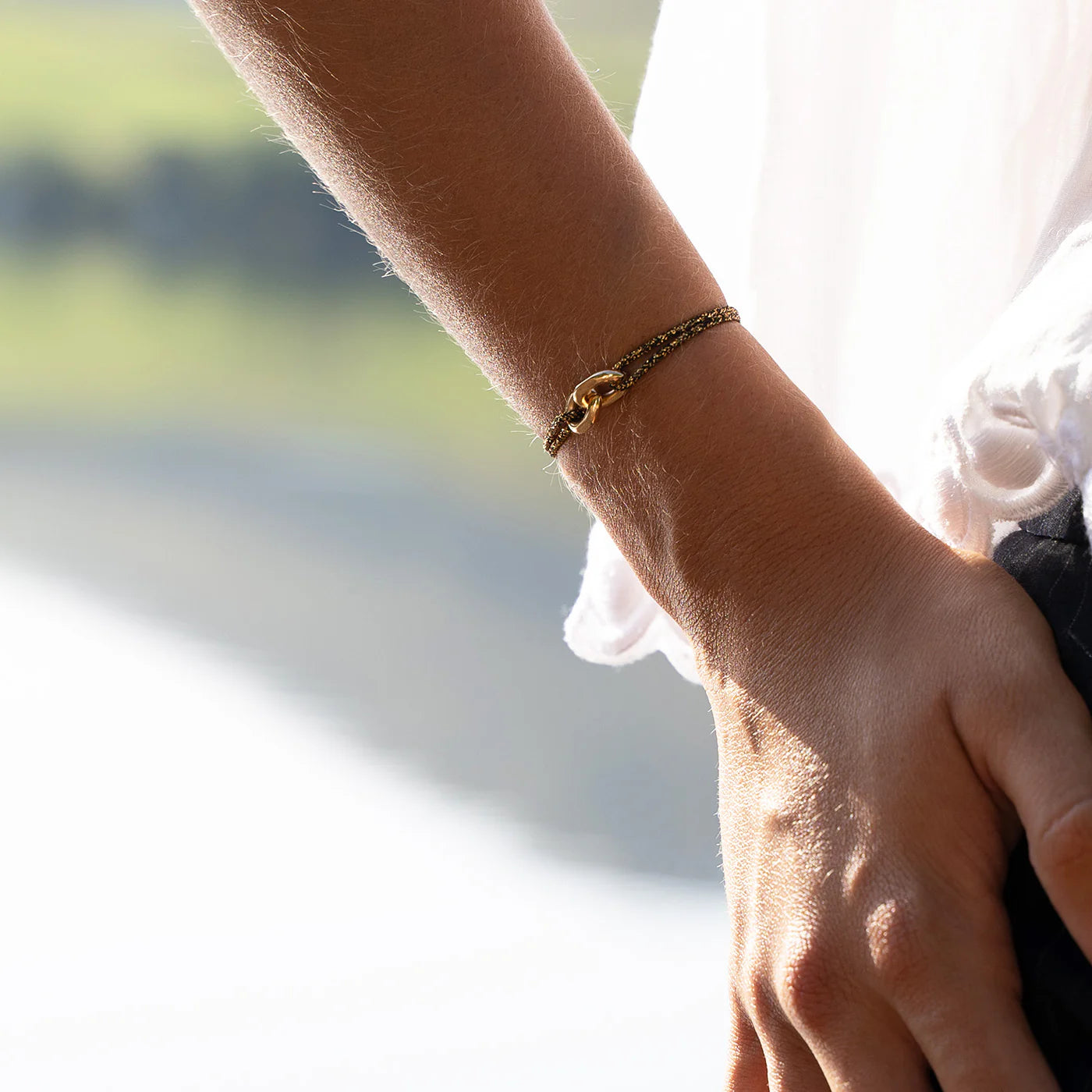Pulsera Annecy - Oro negro brillante