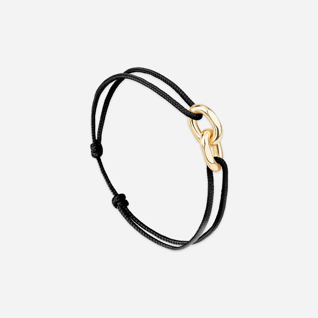 Bracelet Marrakech - Noir Pailleté
