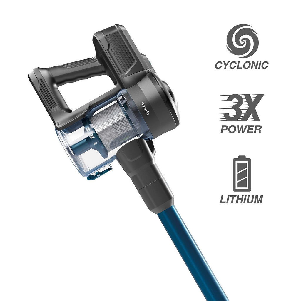 Aspiradora Escoba 2 en 1 Inalámbrica PowerClean - Azul