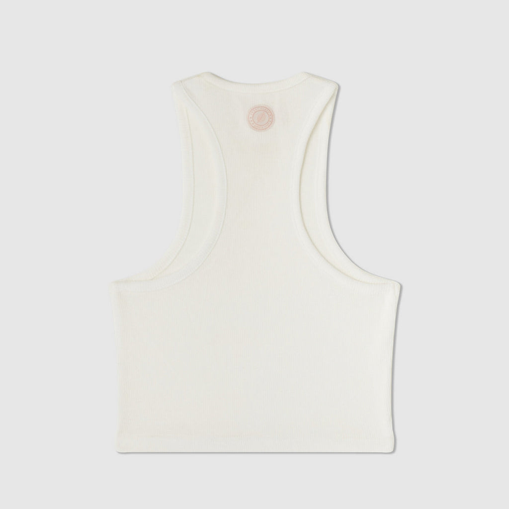 Camiseta sin mangas Urban Tank Crop - Blanco sucio - Mujer