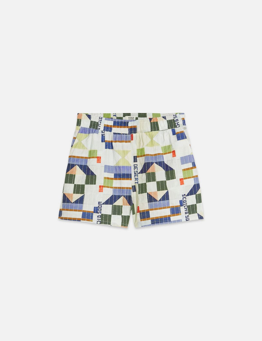 Short Printed And Stich-Embroidered - Patchwork Infinity