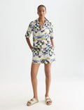Short Printed And Stich-Embroidered - Patchwork Infinity
