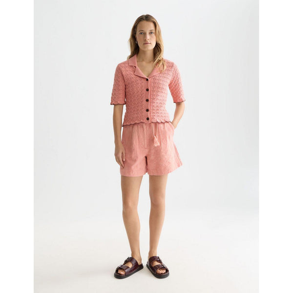 Short Jacquard Structured High Rise - Canyon Clay
