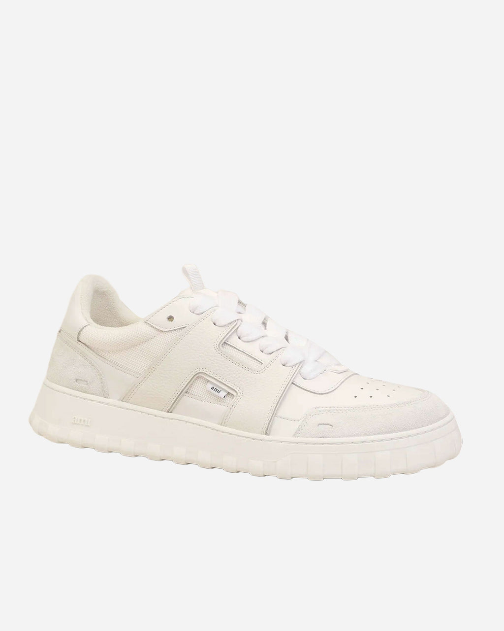 Ami Paris - Baskets A Walk Blanches Basses En Cuir Lisse