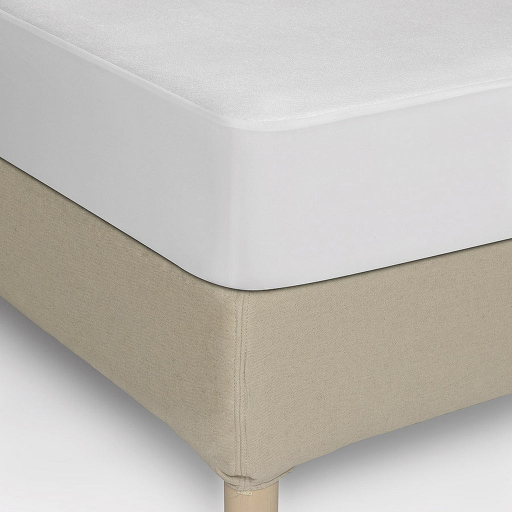 Protector de colchón impermeable, absorbente y antiácaros, blanco