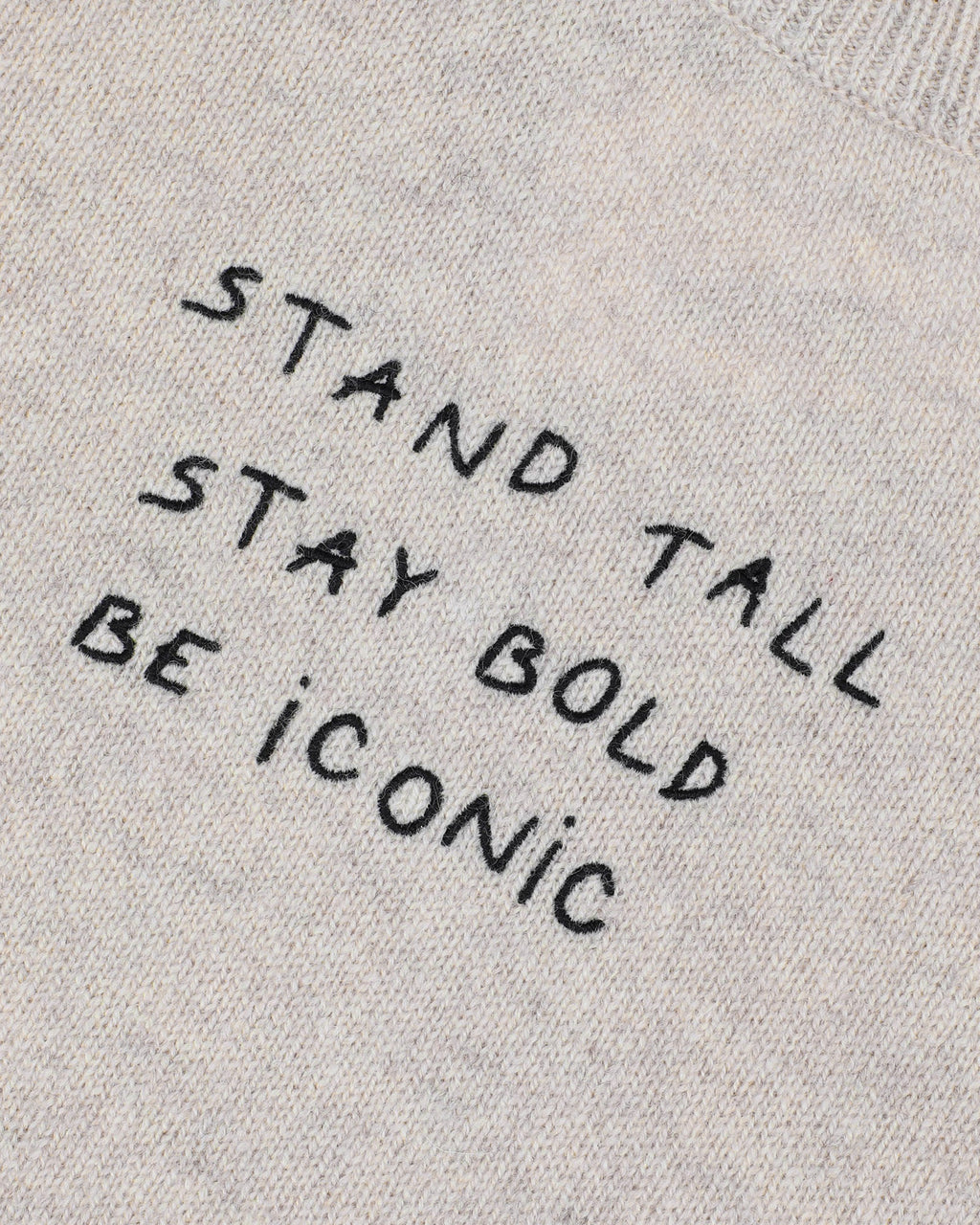 Pull "Stand Tall Be Iconic" Choiseul Lambswool