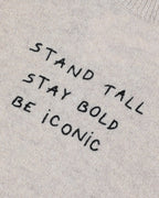 Pull "Stand Tall Be Iconic" Choiseul Lambswool