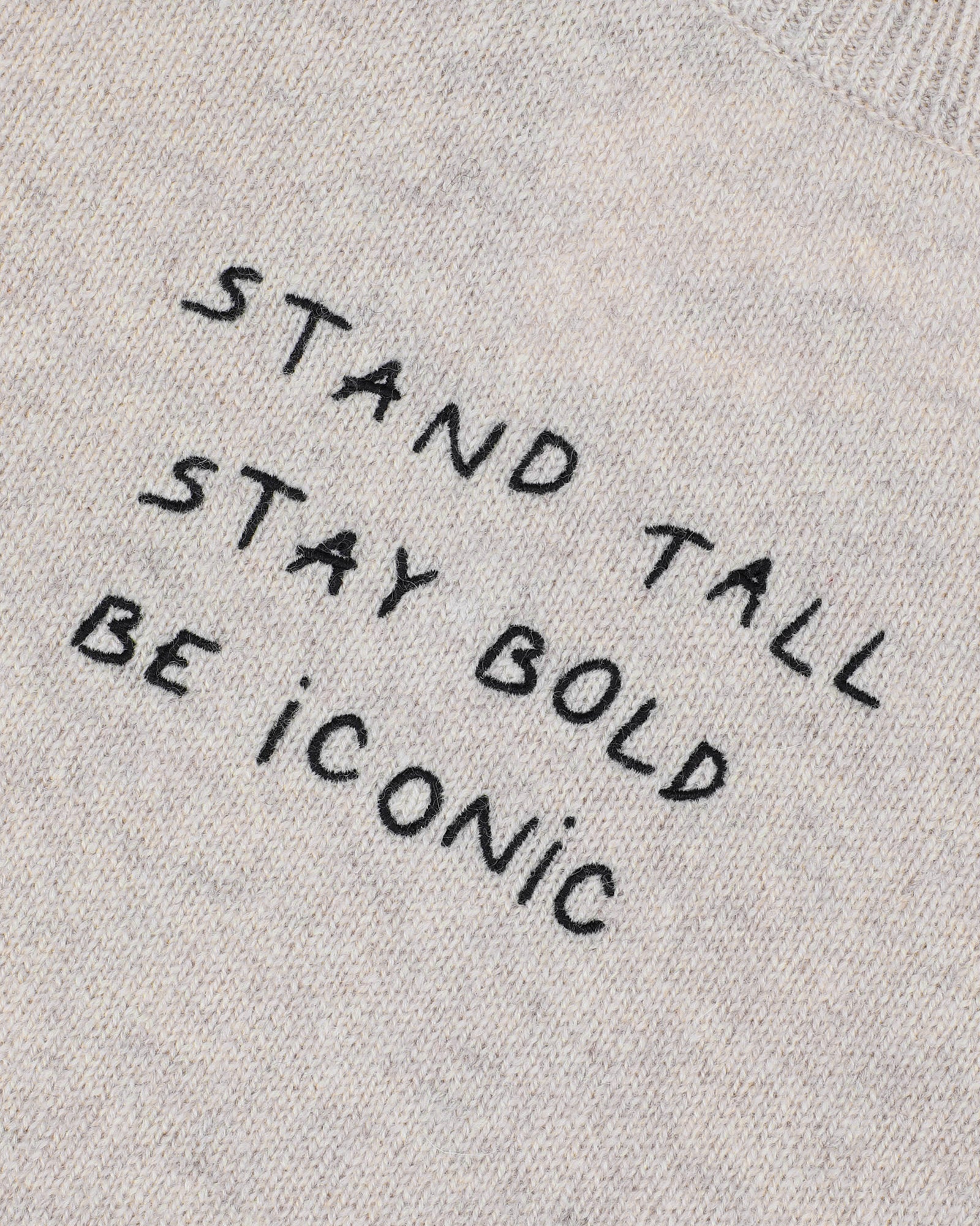 Pull "Stand Tall Be Iconic" Choiseul Lambswool