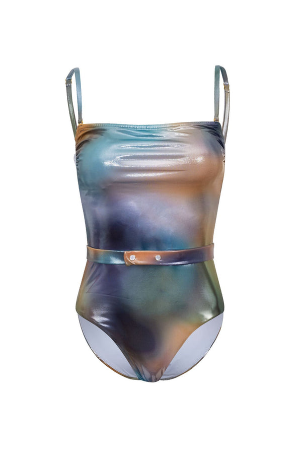 Une Pièce Bandeau Dégradé Bleu