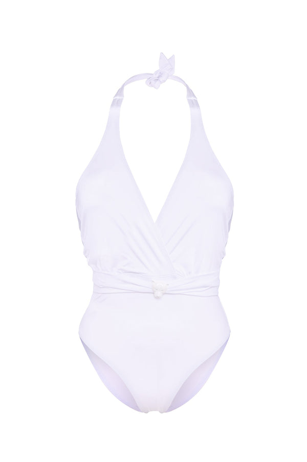 Beleza Pura White One Piece Swimsuit