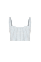 Top Bra - Strass Azul