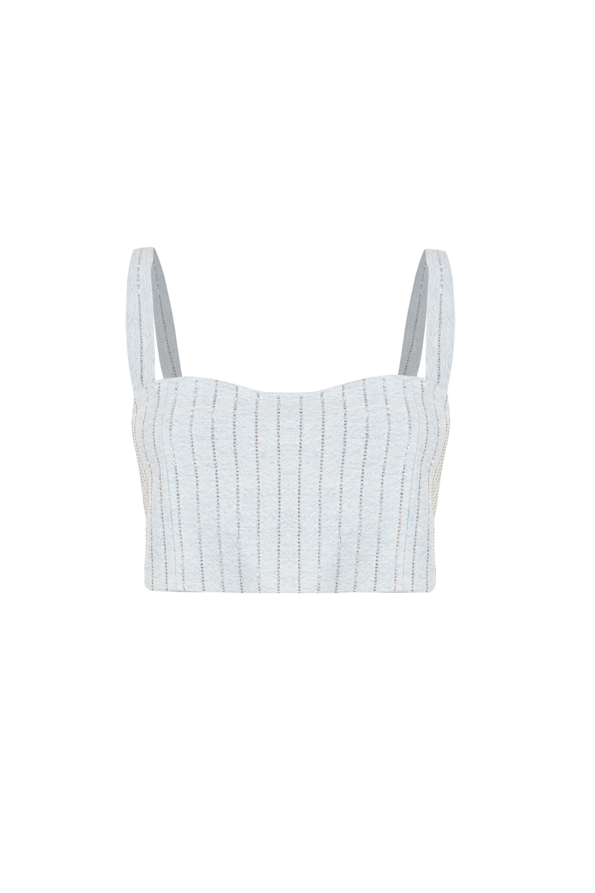 Top Bra - Strass Azul