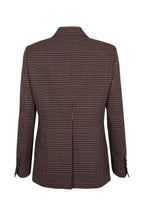 Veste - Carreaux Navy Et Brown - Femme