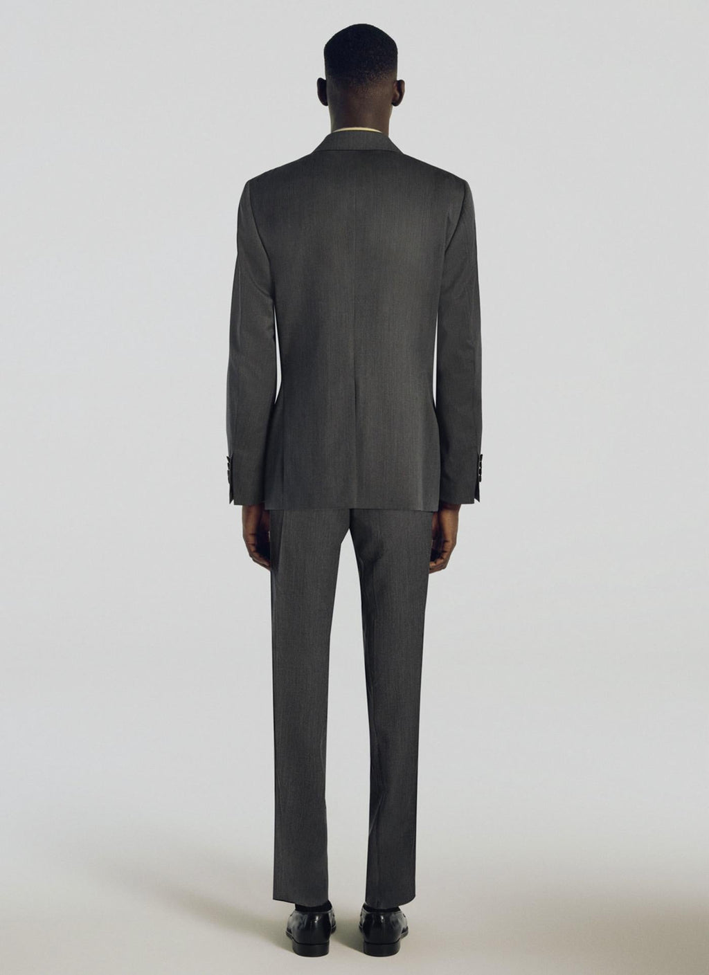 Fursac - Regular Fit Jacket In Wool Serge - Steel