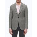 Straight Jacket in Virgin Wool - Black and White Houndstooth
