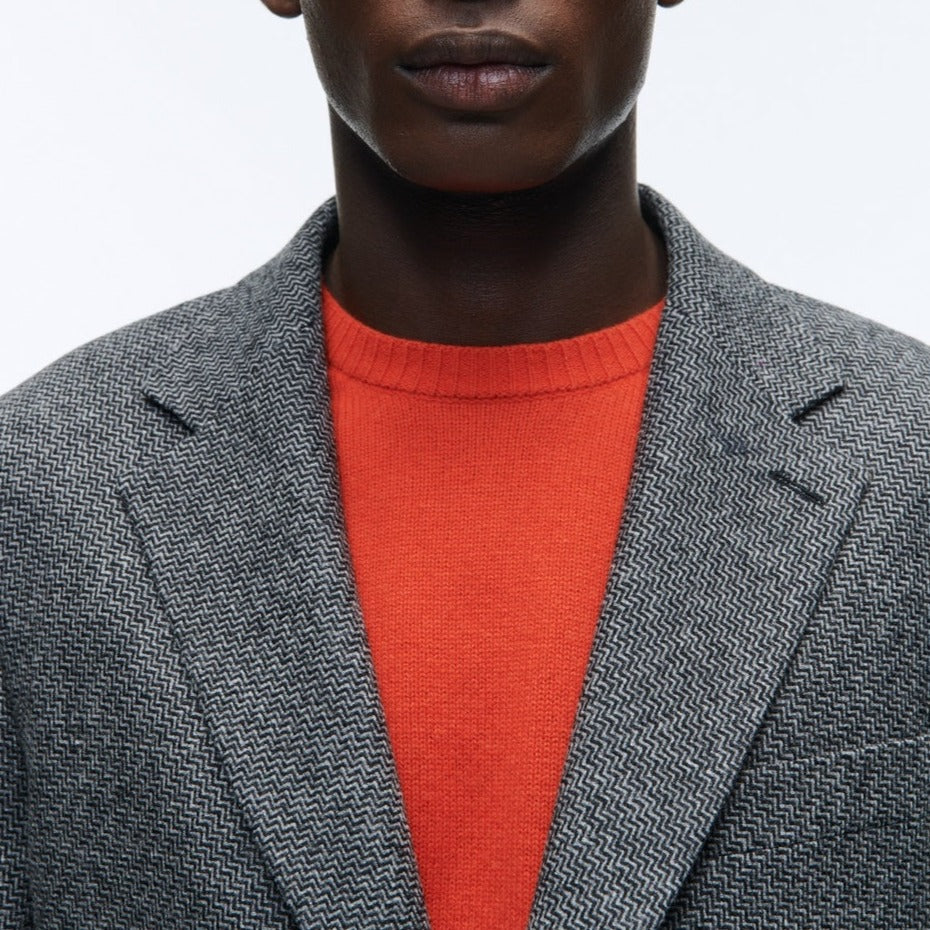 Fursac - Veste En Laine Cardée - Acier - Homme