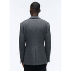 Fursac - Veste En Laine Cardée - Acier - Homme