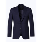 Fursac - Veste De Costume En Toile De Laine Bleu Marine - Carbone - Homme