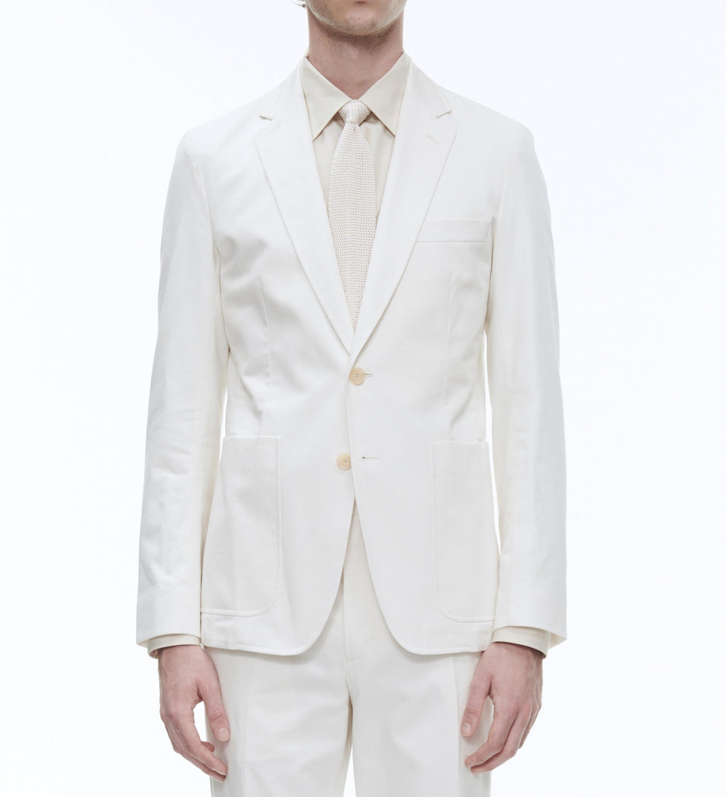 Fursac - Veste En Gabardine De Coton - Écru - Homme