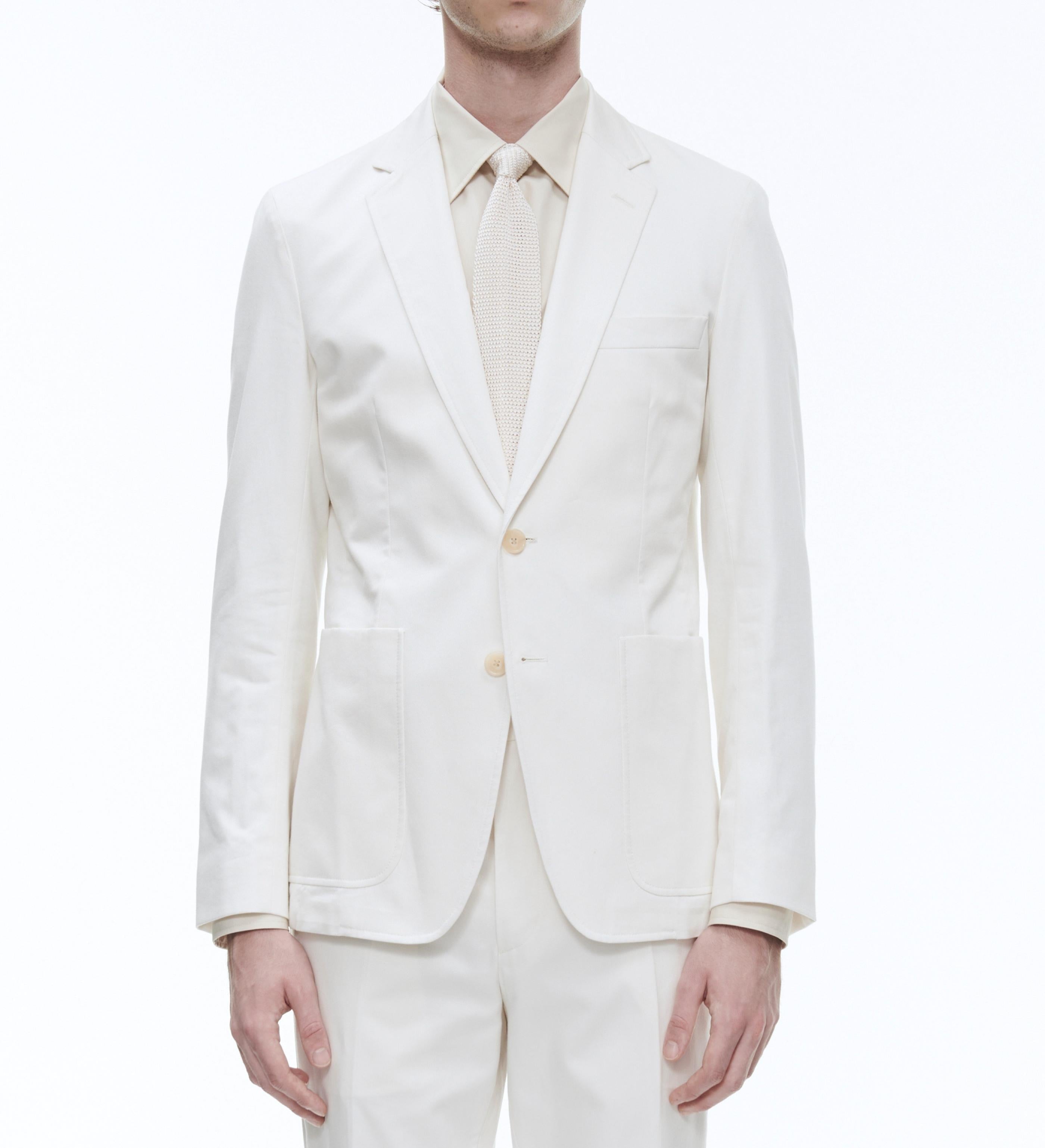 Fursac - Veste En Gabardine De Coton - Écru - Homme