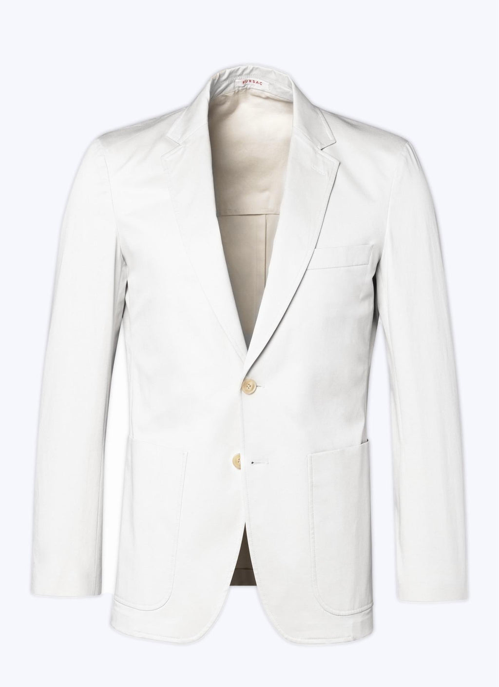 Fursac - Veste En Gabardine De Coton - Écru - Homme