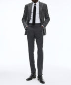 Fursac - Veste En Serge De Laine Mouchetée - Acier - Homme