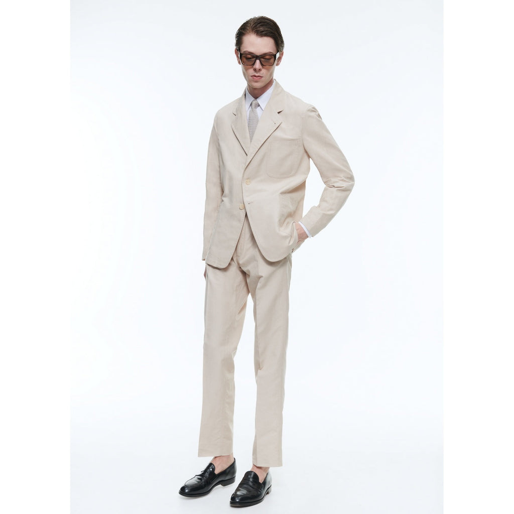 Fursac - Veste Droite Souple En Lin Et Coton - Beige