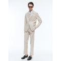 Fursac - Veste Droite Souple En Lin Et Coton - Beige