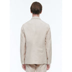 Fursac - Veste Droite Souple En Lin Et Coton - Beige